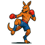 T-shirt de sport blanc 100% polyester - kangourou boxe - Homme & Femme