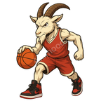 T-shirt de sport blanc 100% polyester - goat basketball - Homme & Femme