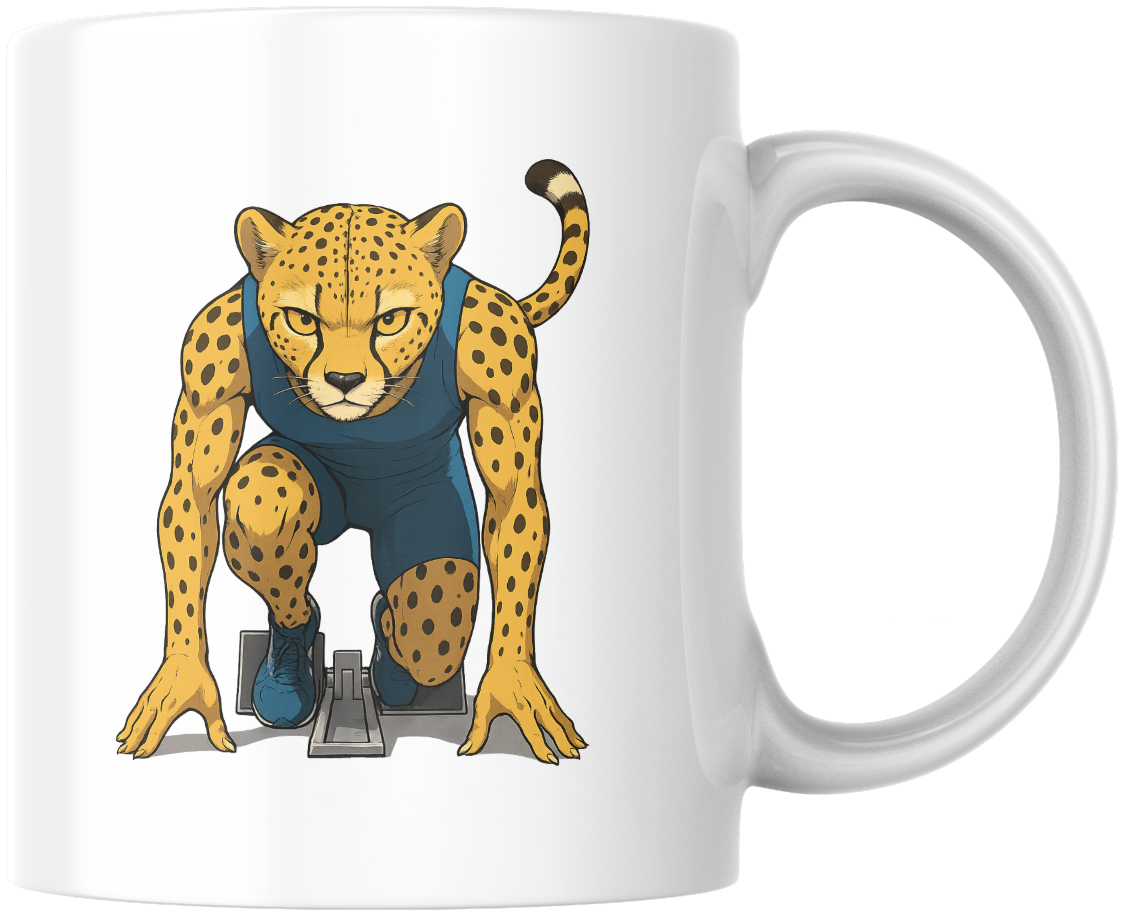 Mug Guépard – Édition Sport – Prêt à foncer