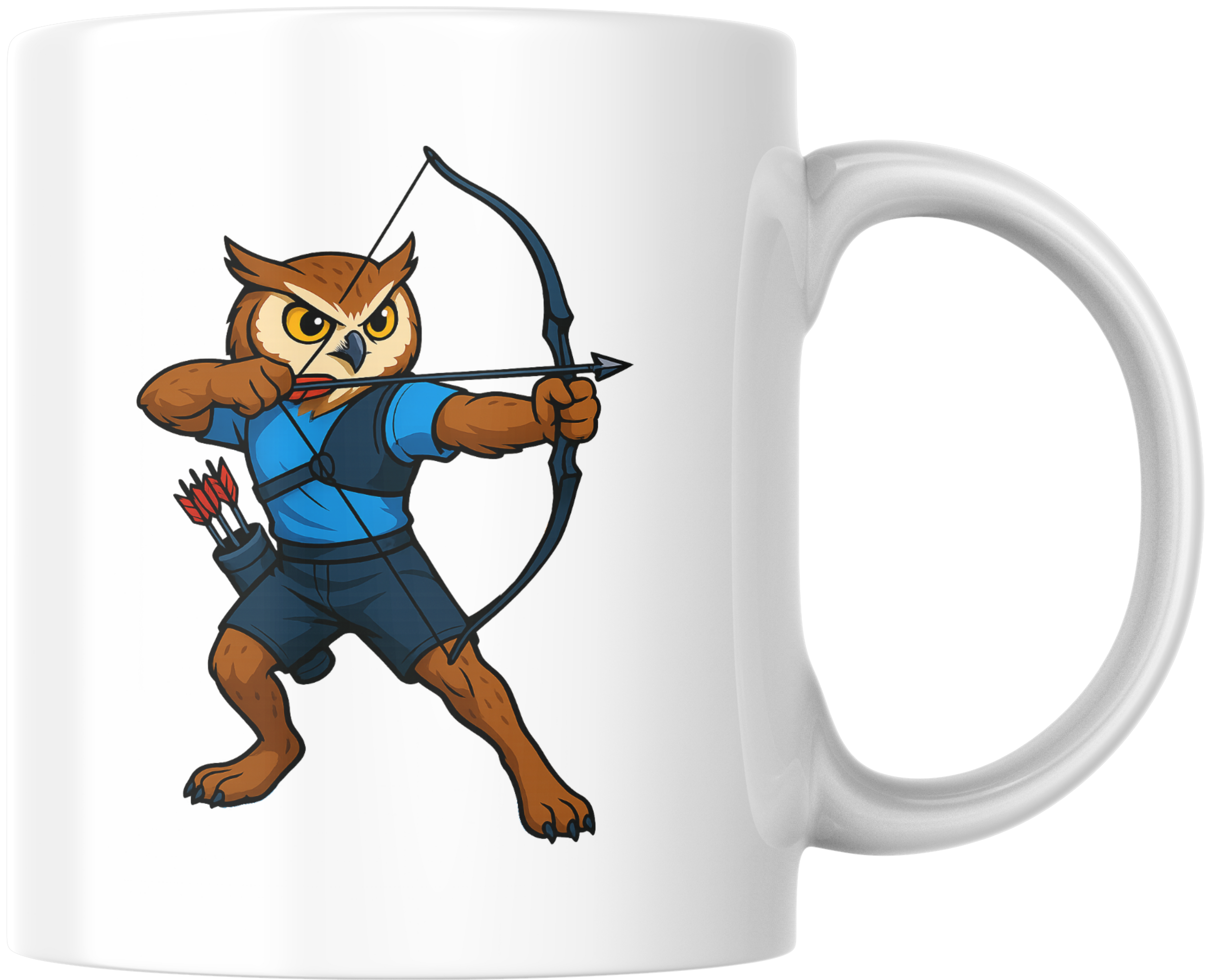 Mug Chouette – Édition Sport – Calme et Précision