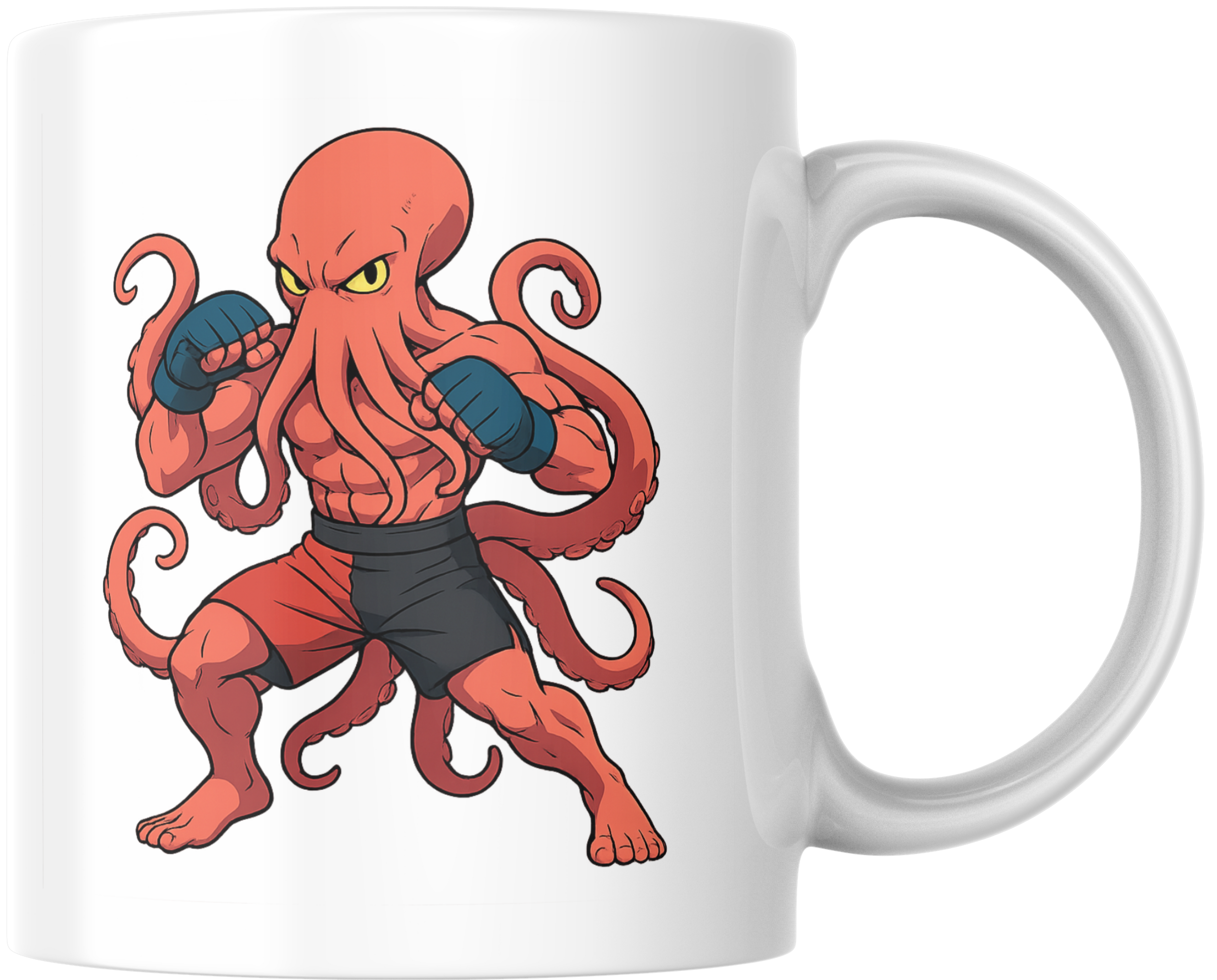 Mug Pieuvre – Édition Sport – Huit Bras, Une Victoire