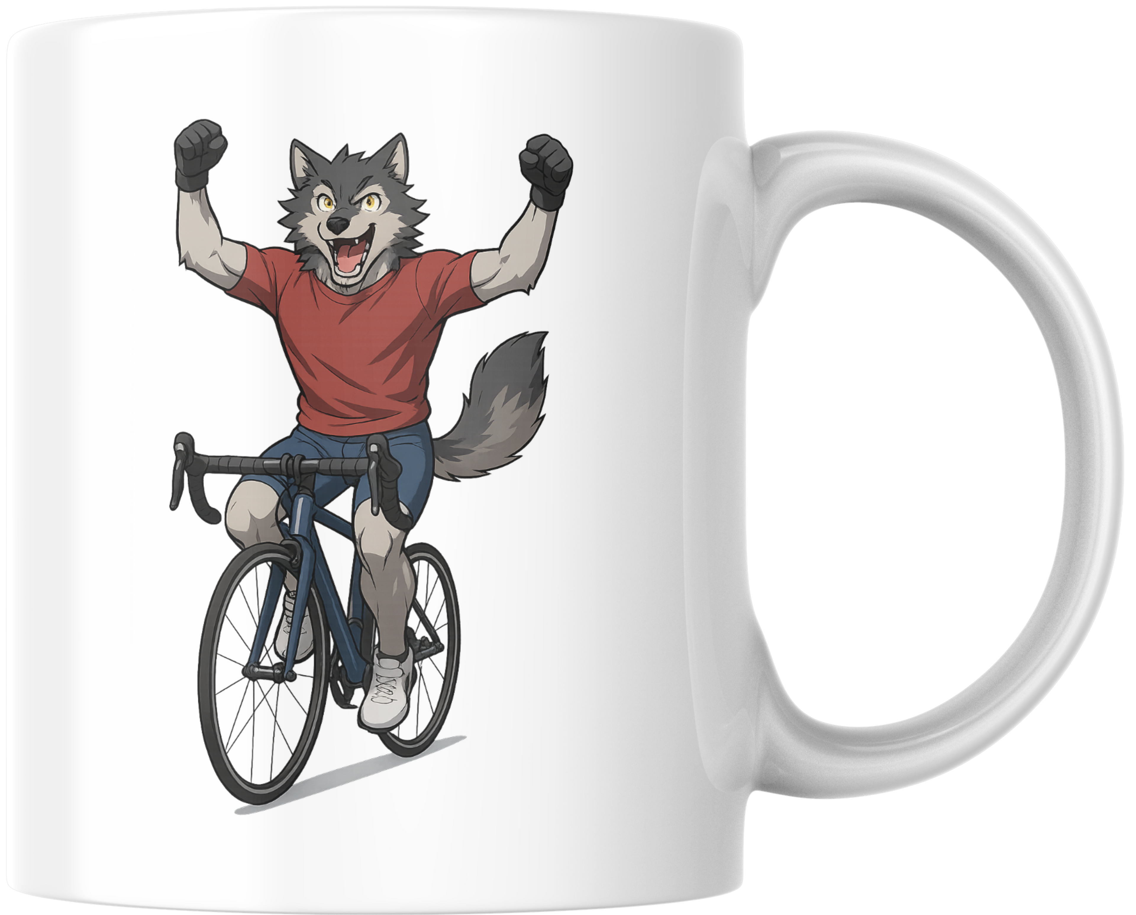 Mug Loup – Édition Sport – Victoire et Endurance