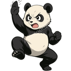 T-shirt de sport blanc 100% polyester - panda karatéka - Homme & Femme