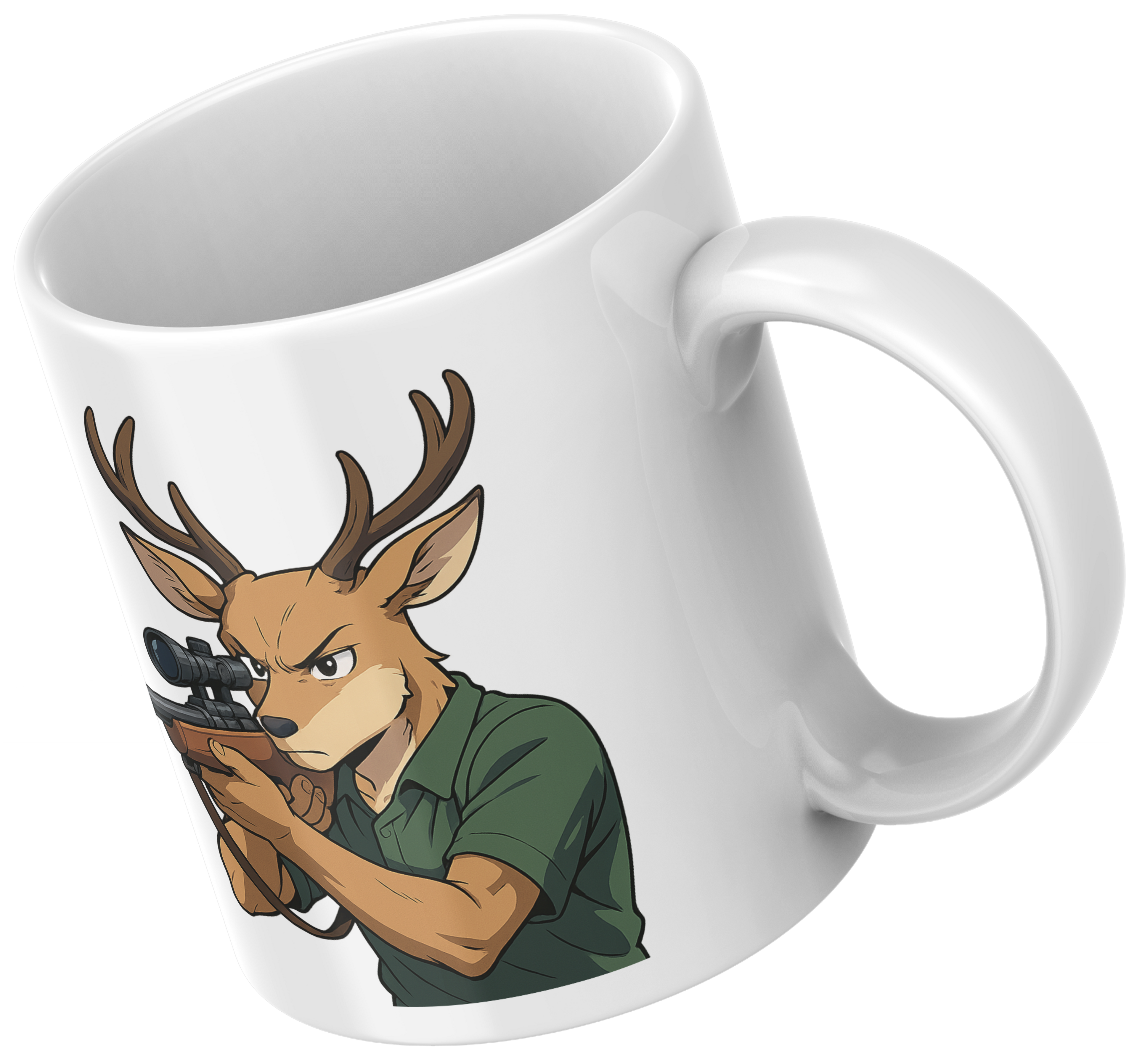 Mug Cerf – Édition Sport – Précision et Calme