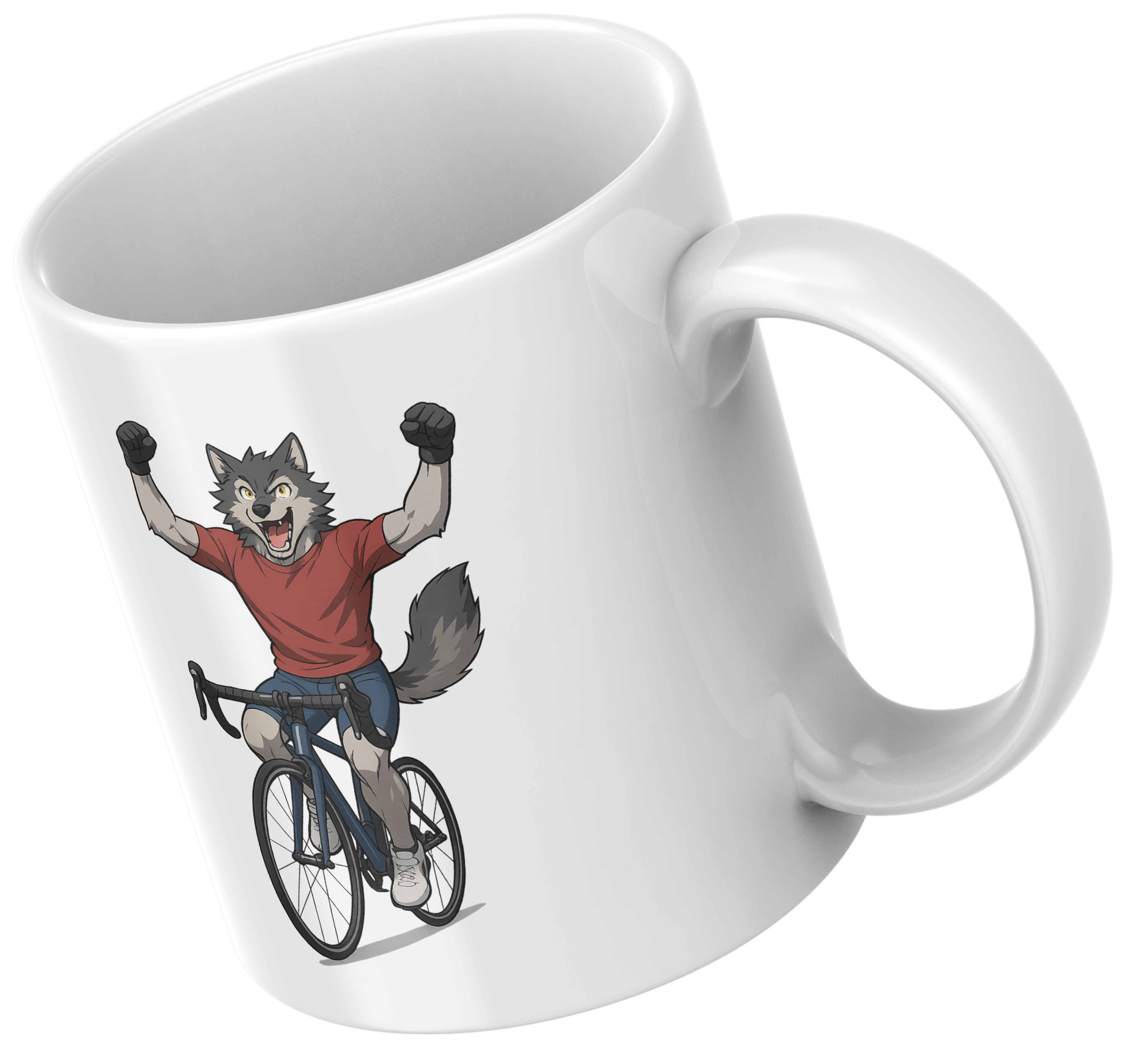 Mug Loup – Édition Sport – Victoire et Endurance