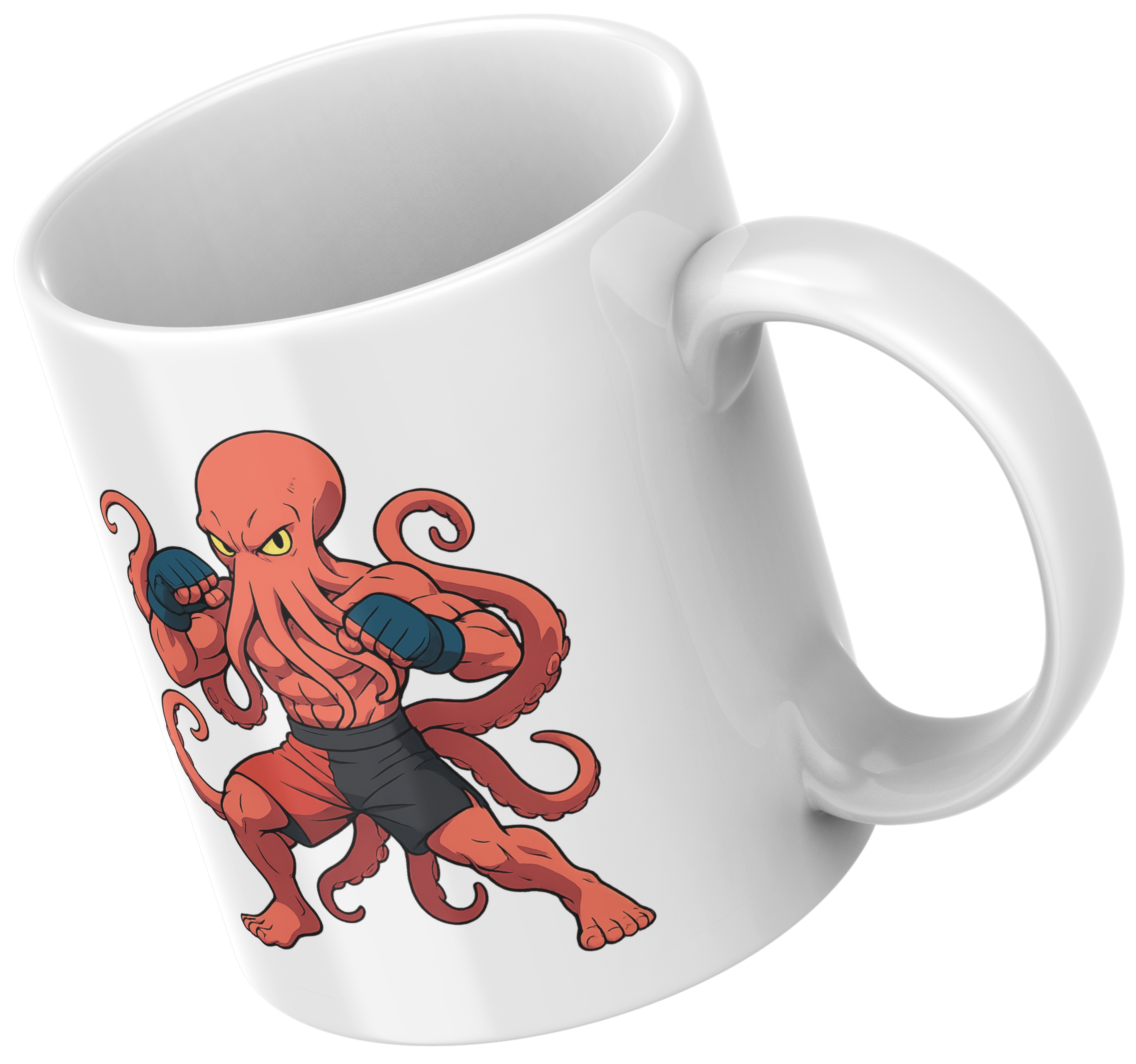 Mug Pieuvre – Édition Sport – Huit Bras, Une Victoire