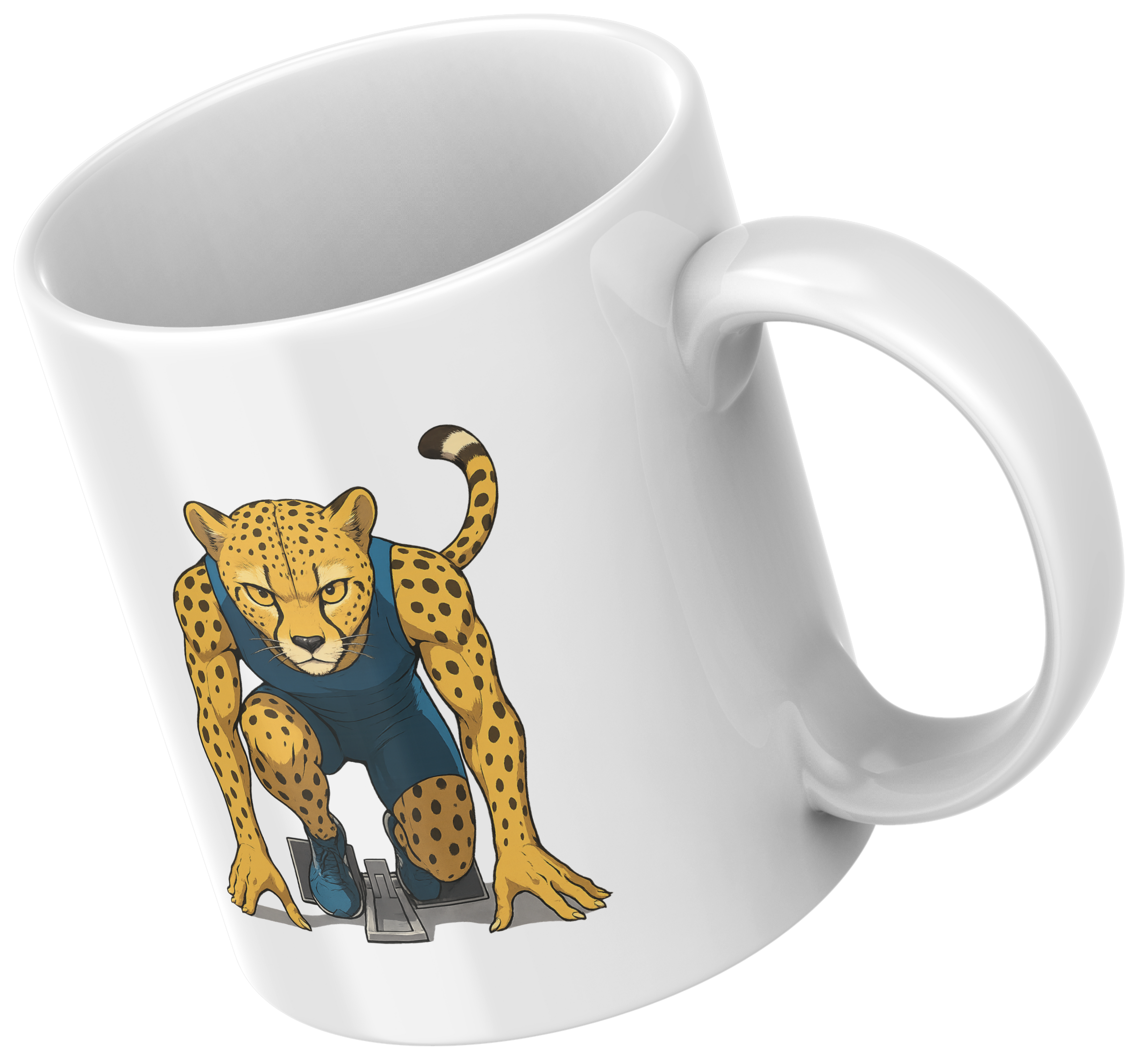 Mug Guépard – Édition Sport – Prêt à foncer