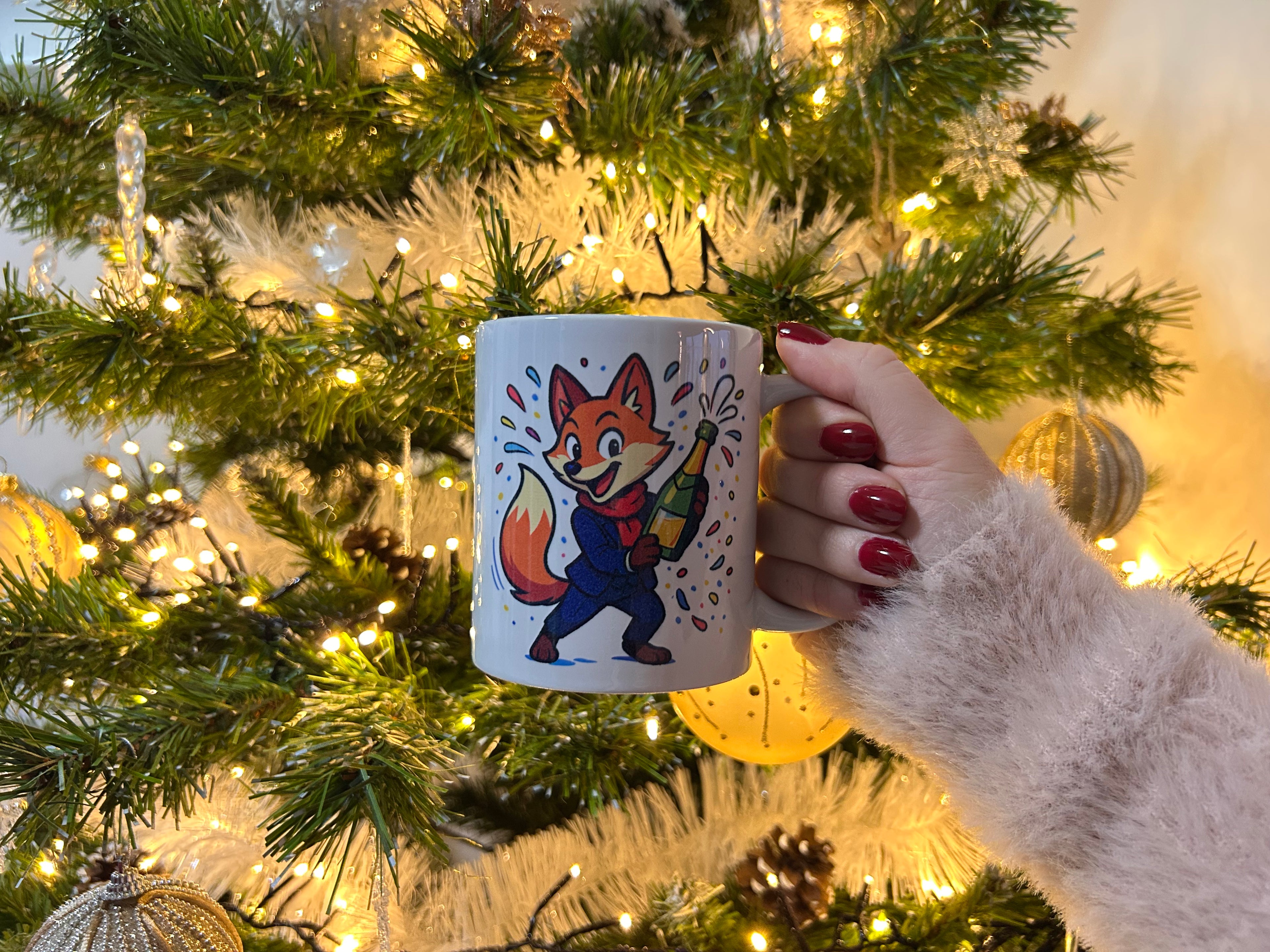 Mug édition Noël et Nouvel An - Renard festif