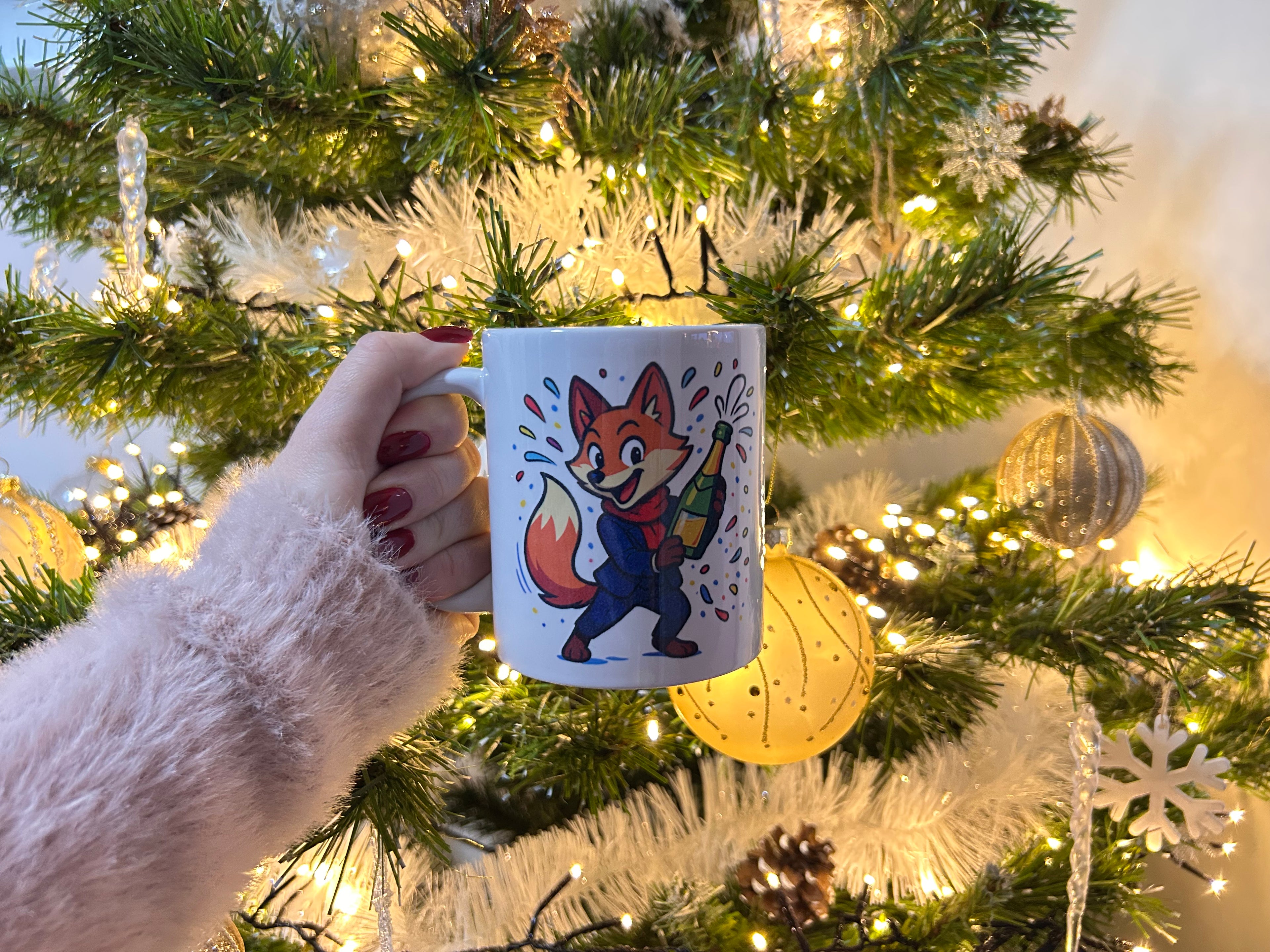 Mug édition Noël et Nouvel An - Renard festif