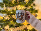 Mug édition Noël et Nouvel An - Rennes et guirlande lumineuse