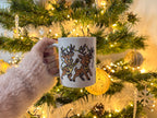 Mug édition Noël et Nouvel An - Rennes et guirlande lumineuse