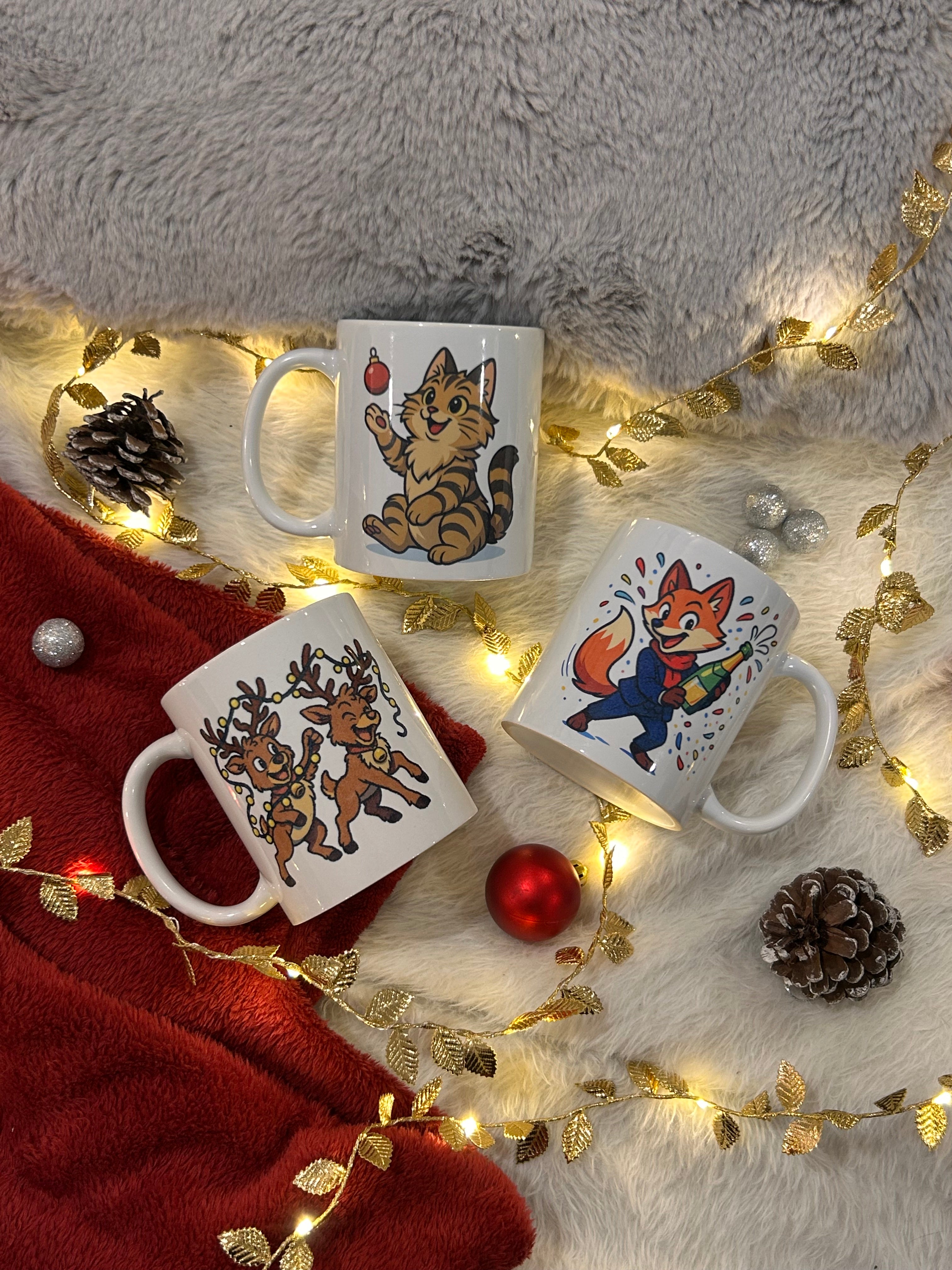 Mug édition Noël et Nouvel An - Renard festif