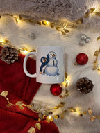Mug édition Noël et Nouvel An - Pingouin et bonhomme de neige
