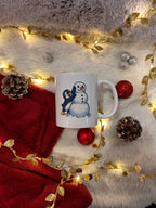 Mug édition Noël et Nouvel An - Pingouin et bonhomme de neige