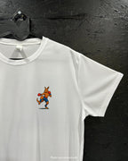 T-shirt de sport blanc 100% polyester - kangourou boxe - Homme & Femme